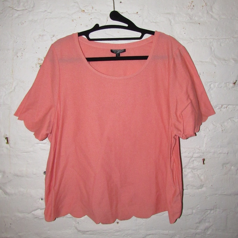 Topshop Coral T-shirt